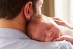Baby newborn father sleep