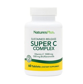 Natures Plus Super C Complex 1000 mg SR, 60 Tαμπλέ