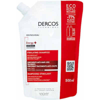 VICHY Dercos Energy+ Anti-Hair Loss Σαμπουάν Κατά Της Τριχόπτωσης Για Όλους Τους Τύπους Μαλλιών 500ml
