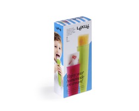 Lekue Ice Pop Φόρμες Σιλικόνης Για Γρανίτα 90ml  Χρωματιστές -Σετ 3 Τεμαχίων
