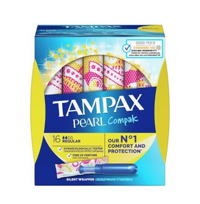 Tampax Compak Pearl Regular, 16pcs