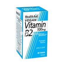 Health Aid Vitamin B2 100mg - Riboflavin, 60 veg. tabs 
