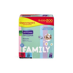  Septona Dermasoft Family Baby wipes for the whole family with Chamomile 3x100 pieces