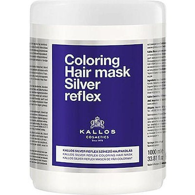 KALLOS Hair Mask Silver Reflex Coloring - Μάσκα Μαλλιών Κατά Της Κιτρινίλας 1000ml