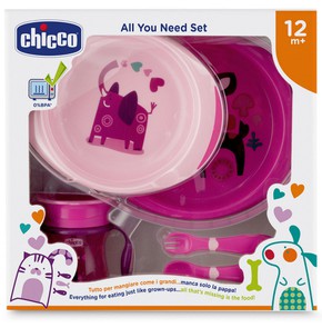 Chicco All You Need Meal Set Pappa Pink,12m+