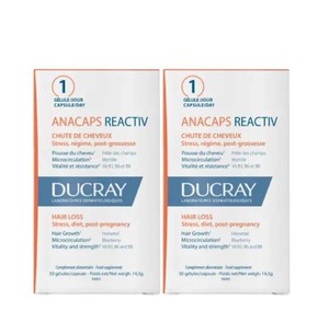 Ducray Anacaps Reactiv, 2x30 Caps