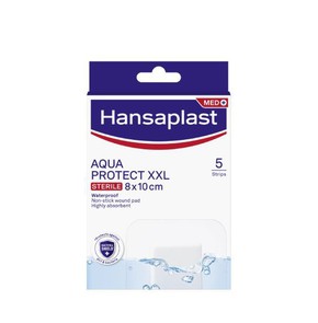 Hansaplast Med Antibacterial Aqua Protect XXL 8x10