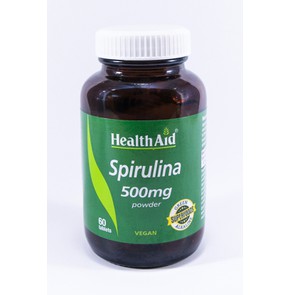 Health Aid Spirulina 500mg 60 Tablets