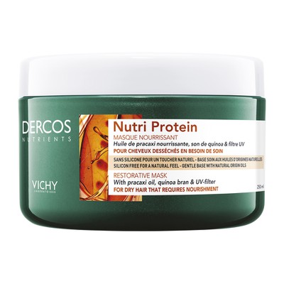 VICHY Dercos Nutrients Nutri Protein Restorative Mask Μάσκα Αναδόμησης Για Ξηρά Μαλλιά 250ml