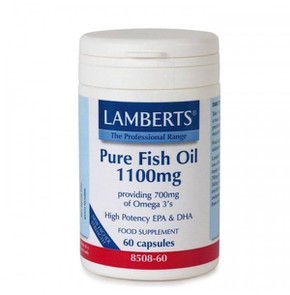 Lamberts Pure Fish Oil 1100mg, 60 Capsules (8508-6