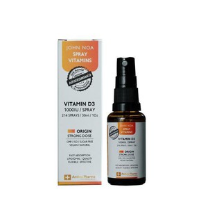 John Noa Origin Vitamin D3 1000IU Spray Vitamins- 