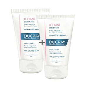 Ducray Ictyane Hand Cream 2 Τεμάχια, 50ml