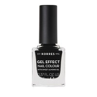 Korres Gel Effect Nail Colour 100 Black 11ml - Βερ