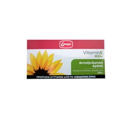 Lanes Vitamin E 400iu Nutritional Supplement With Antioxidant Action 30 caps