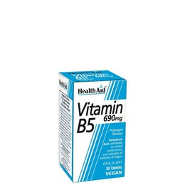 Health Aid Vitamin B5 690mg, 30tabs
