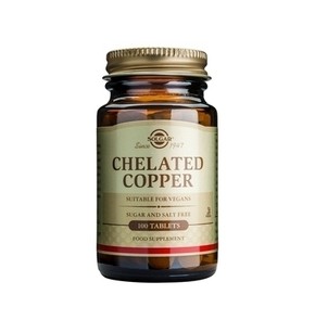 Solgar Chelated Copper 25mg 100 Tablets
