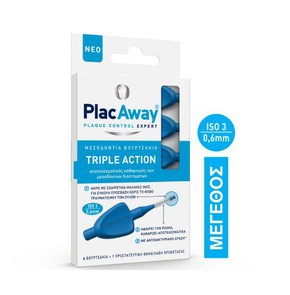Plac Away Interdental Brushes 0.60mm ΙSO3, 6 Items