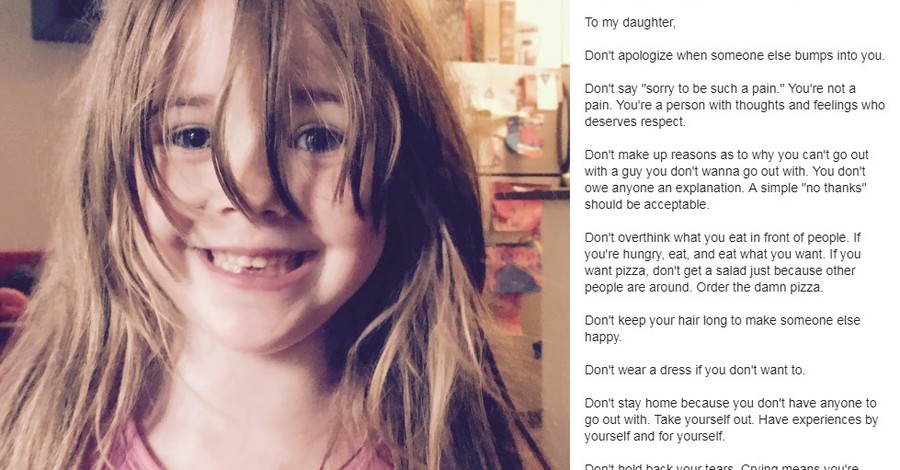 Вдъхновяващото послание на една майка към 5-годишната ѝ дъщеря