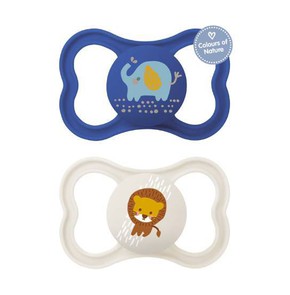 Mam Air Soother Silicone 6-16 Months for Boys, 2pc