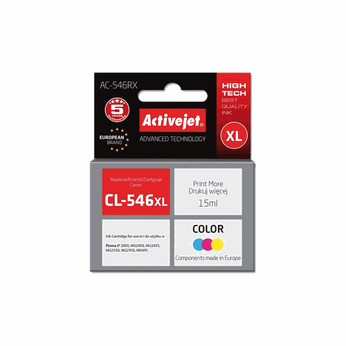 ACTIVE JET INK ΣΥΜΒΑΤΟ ΜΕ CANON AC-546RX #CL-546XL