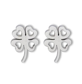 Borghetti Pharma Hypoallergenic Earrings Four-Leaf