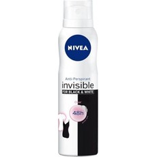 Nivea Invisible For Black & White Γυναικείο Αποσμητικό Σπρέυ 150ml. Η νέα γενιά αποσμητικών τα οποία δεν αφήνουν σημάδια σε σκουρόχρωμα ρούχα και ελαχιστοποιούν τους κίτρινους λεκέδες στα ανοιχτόχρωμα υφάσματα!