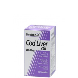 Health Aid Cod Liver Oil 1000mg, 30caps