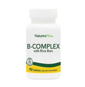 Nature's Plus Vitamin B-Complex with Rice Bran 90t