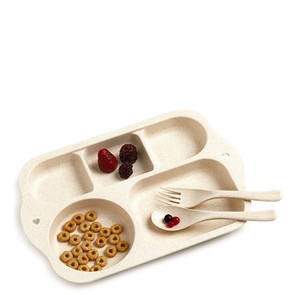 One & Only Baby Tray Food Set Beige, 3pcs