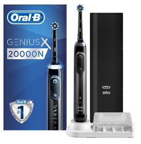 OralB GeniusX 20000N Black Toothbrush, 1pc
