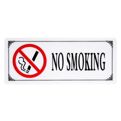 Tabelë Ngjitëse "No Smoke" 29x12 Cm