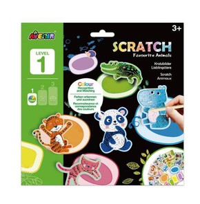 Avenir Scratch-Favourite Animals Level 1 for Age 4