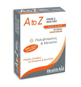HEALTH AID A to Z IODINE & IRON FREE  