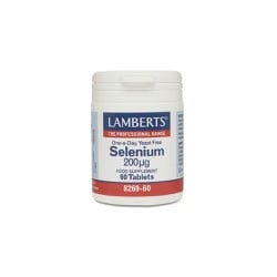 Lamberts Selenium 200mg Is a Vital Component of the Body's Defense Mechanisms Against Oxidative Stress 60 tablets