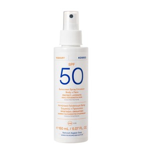 Korres Yoghurt Sunscreen Body & Face Spray SPF50, 