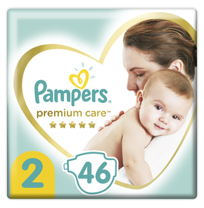 Pampers Πάνες Premium Care Μέγεθος 2 (4-8 kg), 46 