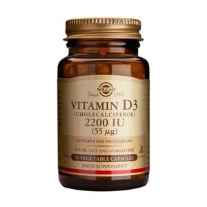 SOLGAR Vitamin D3 2.200iu 50vegetable capsules