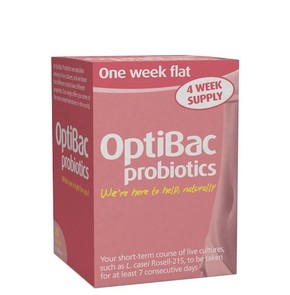 OptiBac Probiotics One Week Flat, 28 Sachets