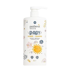 Panthenol Extra ​Baby 2 in 1 Shampoo & Bath, 1lt