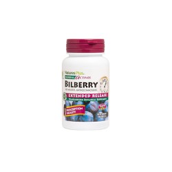 Natures Plus Herbal Actives Bilberry 100 mg Extended Release Μύρτιλλο Παρατεταμένης Απελευθέρωσης 30 ταμπλέτες
