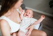 Breastfeeding baby crying