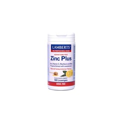 Lamberts Zinc Plus Καραμέλες Ψευδάργυρο & Βιταμίνη C Για Ενίσχυση Του Ανοσοποιητικού Συστήματος 100 παστίλιες