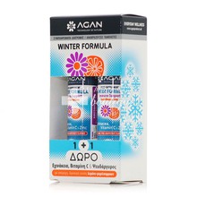 Agan Σετ Winter Formula Immune Support Echinacea + Vit C + Zinc - Ανοσοποιητικό, 10 & 10 eff. tabs (1+1 Δώρο)