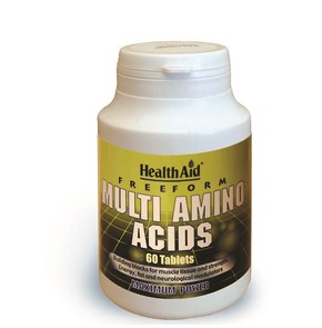 Health Aid Multi Amino Acids Free Form 60 Tablets