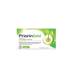 Priorin Extra Συμπλήρωμα Διατροφής Για Γερές Ρίζες Γερά Μαλλιά 60 κάψουλες
