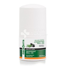 Macrovita Deodorant Roll-On Mellow Olive Oil & Vanilla - Αποσμητικό Roll-On, 50ml