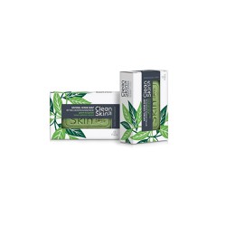 CleanSkin Natural Antiseptic Scrub Soap With Green Tea Grains Φυσικό Αντισηπτικό Σαπούνι Προσώπου Σώματος 100gr