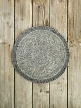 Round Placemat - Carina - Gray