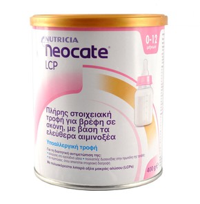 Nutricia Neocate LCP Βρεφικό Γάλα 0-12m+, 400gr