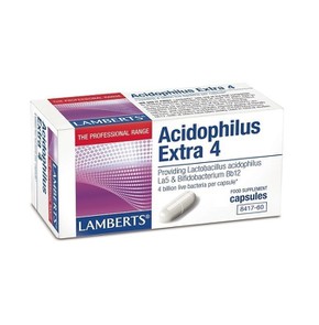 Lamberts Acidophilus Extra 4, 30 Capsules